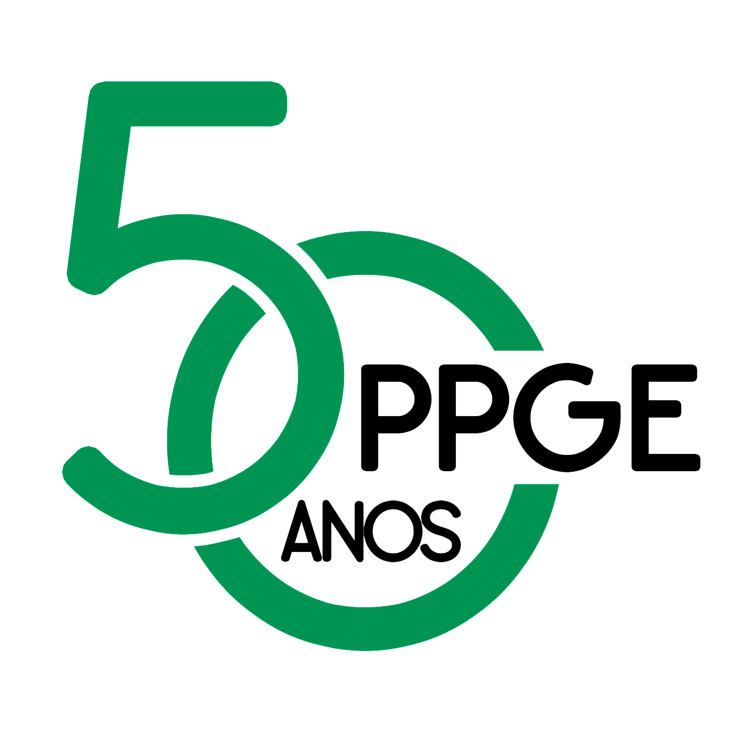 Logotipo do PPGE 50 anos - Fundo Branco