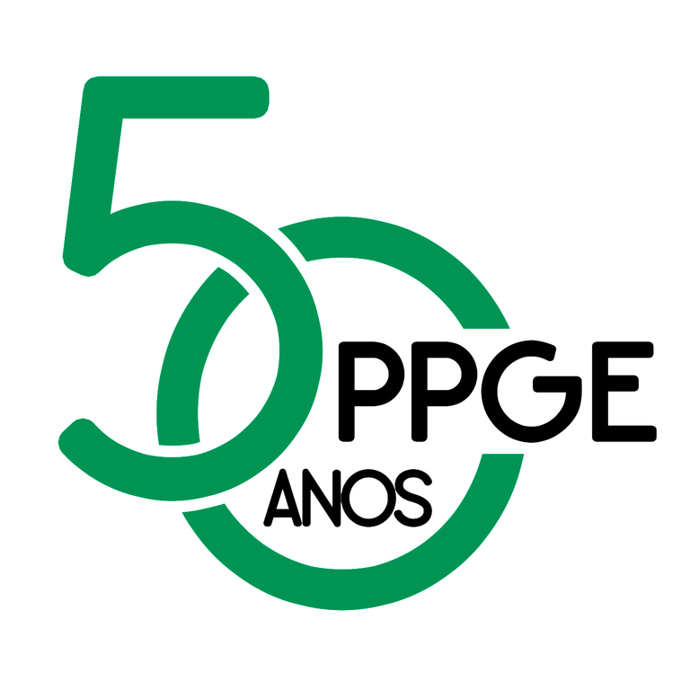 Logotipo do PPGE 50 anos - Fundo Branco
